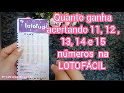 Acertar 12 números na Lotofácil quanto se ganha?