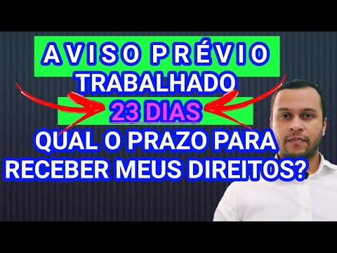 Após cumprir o aviso prévio, quantos dias leva para receber?