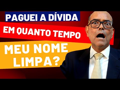 Após o pagamento da dívida, quanto tempo leva para o nome sair do SPC?