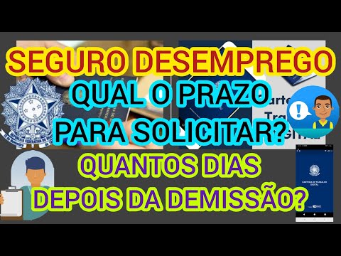 Com quanto tempo é possível solicitar o seguro-desemprego?