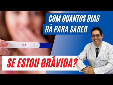 Com quantos dias o teste de gravidez dá positivo?