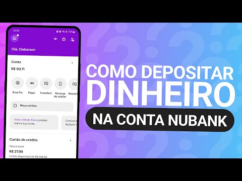 Como a lotérica deposita para o Nubank?