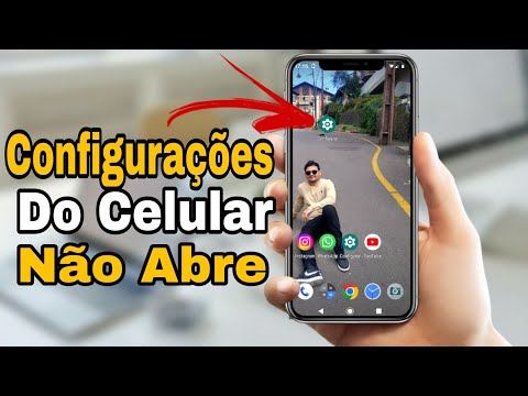 Como abrir as configurações do celular?