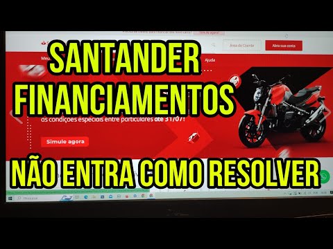 Como acessar o portal do cliente do Santander para financiamentos?