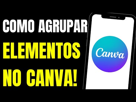 Como agrupar elementos no Canva?