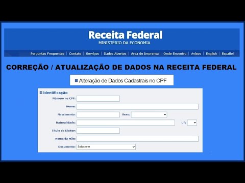 Como alterar o nome no CPF?