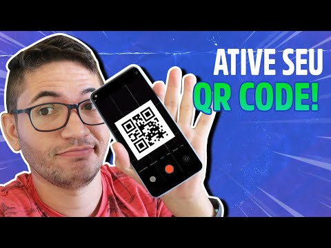 Como apontar a câmera do celular para o QR Code?