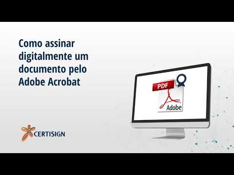 Como assinar digitalmente um PDF?