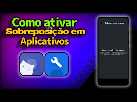 Como ativar a sobreposição de outros apps?