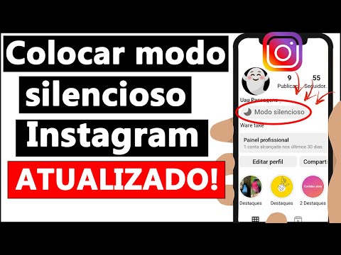 Como ativar o modo silencioso da Lua no Instagram?