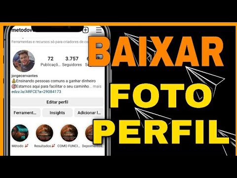 Como baixar a foto de perfil do Instagram?