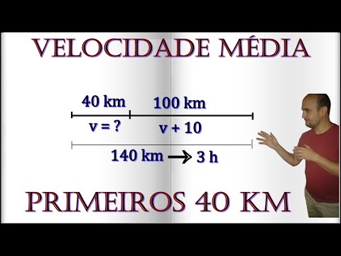 Como calcular a velocidade média em km/h?