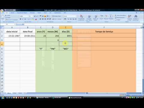 Como calcular o tempo de serviço?