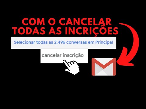 Como cancelar todas as inscrições do Gmail?