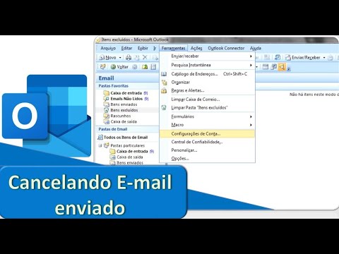 Como cancelar um e-mail no Outlook?