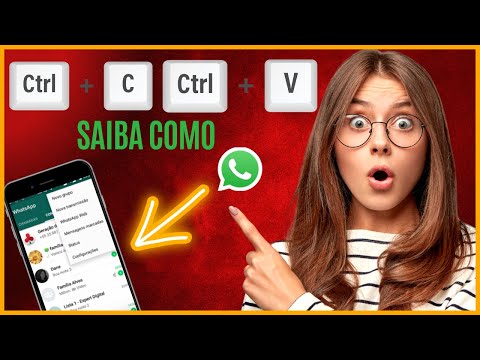 Como colar uma mensagem no WhatsApp?