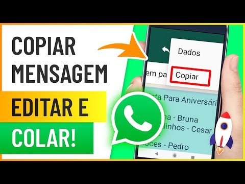 Como colar uma mensagem no WhatsApp?