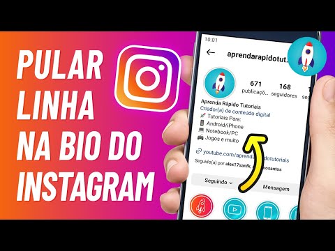 Como colocar a bio no Instagram uma embaixo da outra?