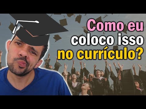 Como colocar cursando ensino médio no currículo?