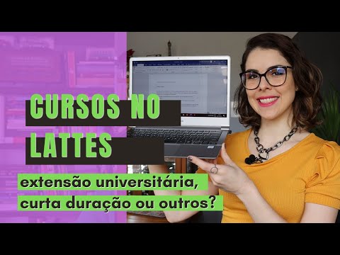 Como colocar cursos no currículo?