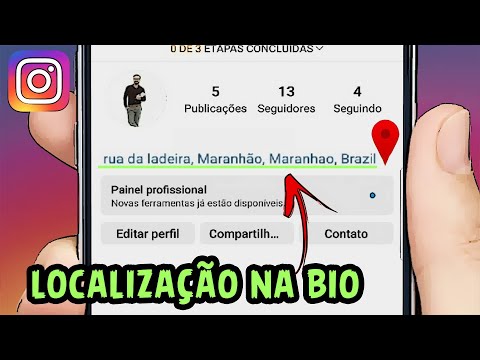 Como colocar endereço na bio?