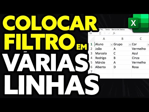 Como colocar filtro no Excel?