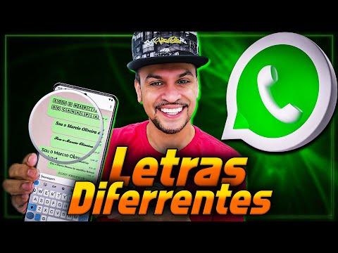 Como colocar letra diferente no WhatsApp?