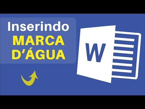 Como colocar marca dágua no Word?