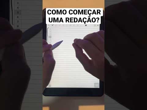 Como começar a redação?