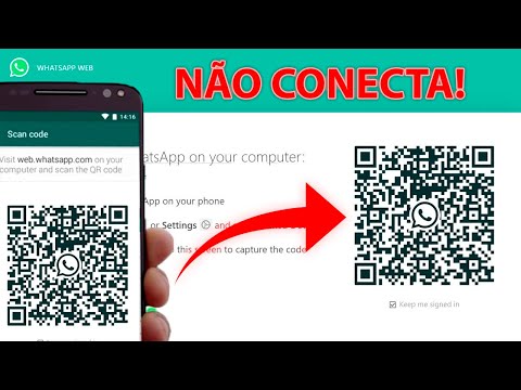 Como conectar o WhatsApp Web se a câmera não funciona?