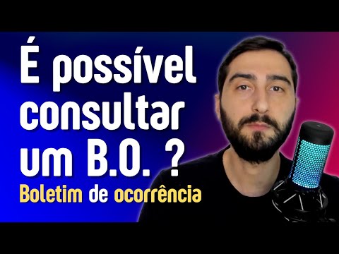 Como consultar boletim de ocorrência pelo CPF?