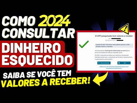 Como consultar os valores a receber?