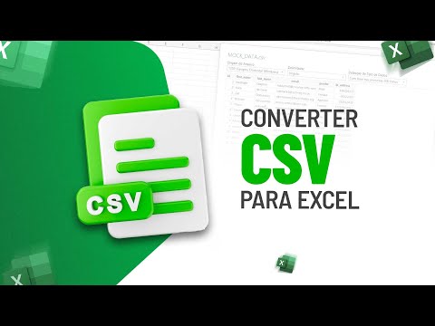 Como converter CSV para Excel?