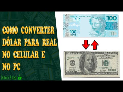 Como converter dólar em real?