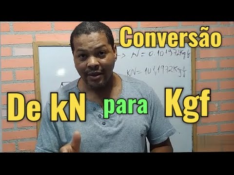 Como converter kg em kgf?