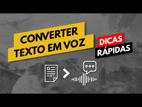 Como converter texto em voz online grátis?