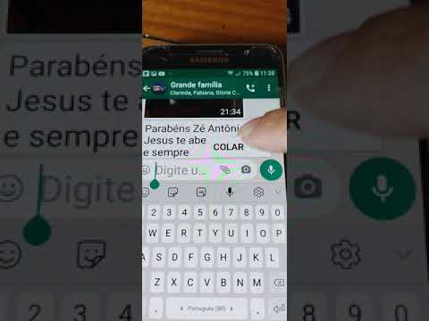 Como copiar uma mensagem no WhatsApp?