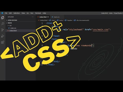 Como criar um arquivo CSS no Visual Studio Code?