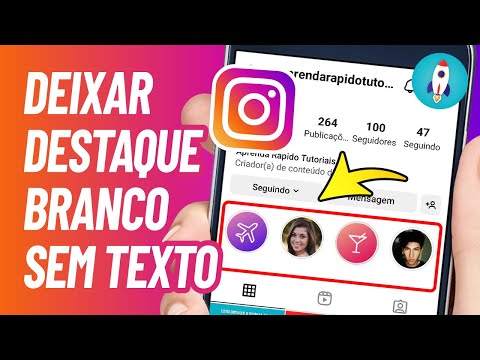 Como criar um espaço em branco nos destaques do Instagram?