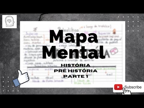 Como criar um mapa mental sobre a pré-história?