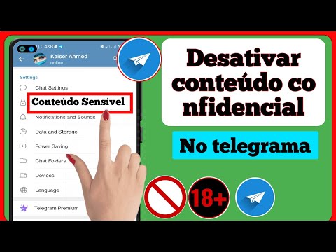 Como desativar conteúdo sensível no Telegram?