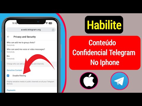 Como desativar conteúdo sensível no Telegram para iPhone?