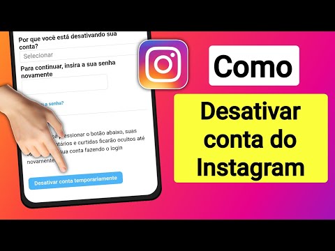 Como desativar minha conta no Instagram?