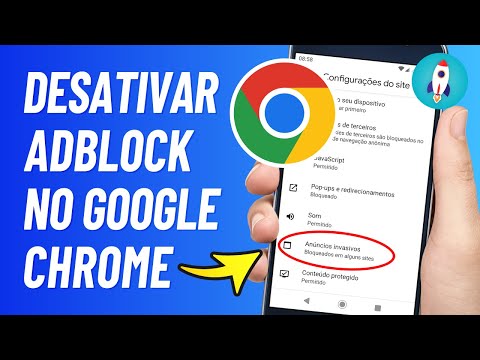 Como desativar o AdBlock no Chrome do celular?