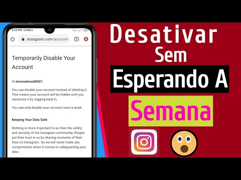 Como desativar o Instagram mais de uma vez na semana?