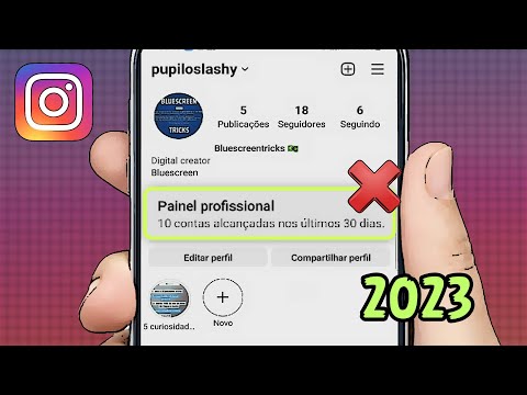 Como desativar o painel profissional do Instagram?