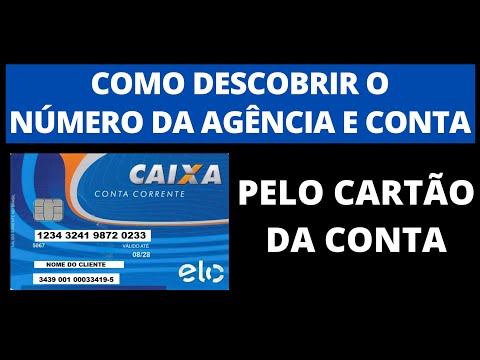 Como descobrir a agência e a conta?