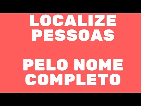 Como descobrir o endereço de uma pessoa apenas pelo nome?