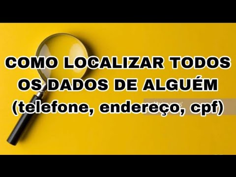 Como descobrir o número de telefone pelo nome?