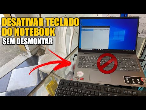 Como desinstalar o teclado do notebook?